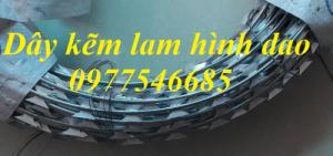Dây thép gai cuộn, dây thép gai mạ kẽm hình dao