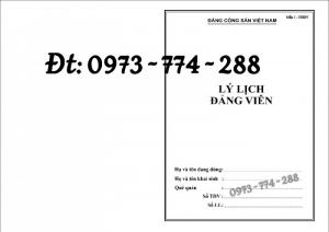 Quyển lý lịch Đảng viên Sổ đoàn viên - Sổ chi đoàn