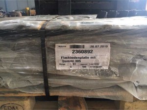 Guốc xích cao su xe trải nhựa vogele