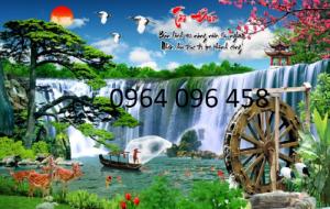 gạch đá 3d trang trí phòng khách Q12