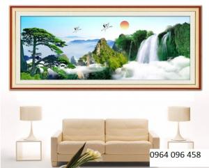 gạch tranh 3d cảnh làng quê Q13
