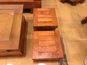 Bộ sofa góc hoa thủy truyền thống gỗ sồi nga 5 món SFG007