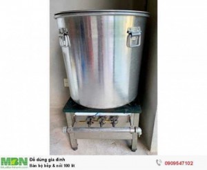 Bán bộ bếp & nồi 100 lít