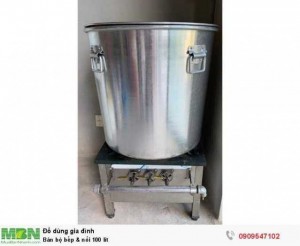 Bán bộ bếp & nồi 100 lít