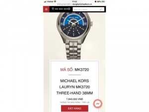Micheal Kors MK3720 Chính Hãng Bao Thợ Xem Máy Tại Nhà Đẹp 97%