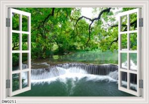 tranh gạch 3d hình cửa sổ