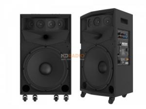 Loa di động Paramax PRO GO 300 được thiết kế với 6 củ loa, bass lớn 40cm, , loa trung 8cm, 4 loa treple 2.5 cm.
