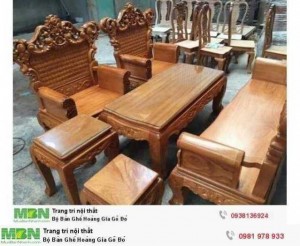 Bộ Bàn Ghế Hoàng Gia Gõ Đỏ