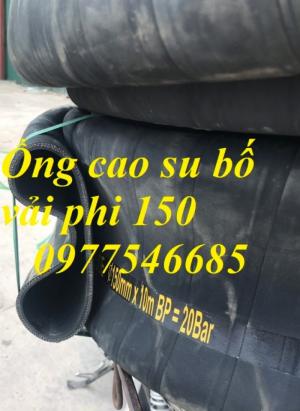 Ống cao su bố vải phi 150 , ống cao su chịu mài mòn ,chịu nhiệt