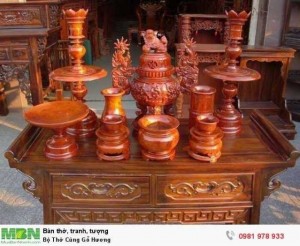 Bộ Thờ Cúng Gỗ Hương