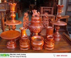 Bộ Thờ Cúng Gỗ Hương