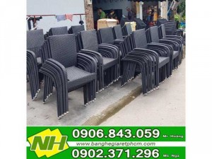 bàn ghế nhựa mây cà phê giá rẻ