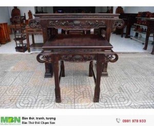 Bàn Thờ Đôi Chạm Sen