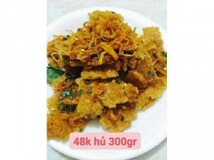 Cơm cháy lắc khô gà nhà làm