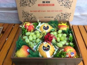 Hộp quà trái cây nắp kính - FSNK104