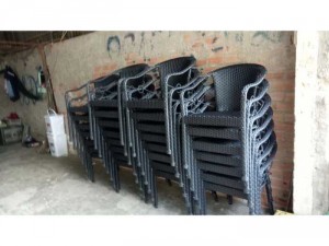 Thanh lí Ghế nhựa giả mây xuất khẩu mới 100%