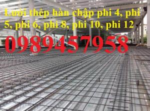 Lưới thép phi 6 ô 100x100, 150x150, 200x200, Lưới thép A6 200x200, D6 100x100