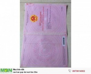 can ban gap dat mat tien 30m