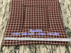 Nệm ngồi vải bố 45x45x3cm, nệm ngồi bệt. Nệm lót ngồi ghế gỗ. Đệm ngồi, đệm lót ngồi ghế, đệm ngồi bệt.