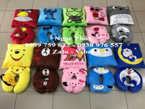 Bộ 3 món. Gối kê cổ, gối tựa lưng, bịt mắt. Gối vòng cổ. Gối choàng cổ. Gối chữ U. Gối du lịch. Gối ôm. Gối đi xe