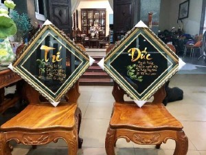 Tranh thêu tay TRÍ ĐỨC