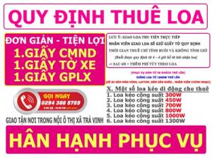 Thuê loa kẹo kéo tại Trà Vinh - Dịch vụ cho thuê
