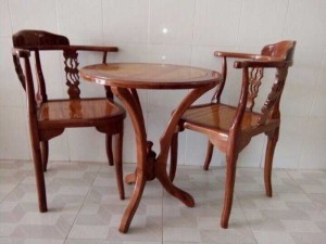 Bộ Bàn Góc Căm Xe Mặt Gõ Đỏ