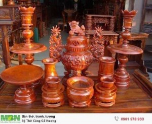 Bộ Thờ Cúng Gỗ Hương