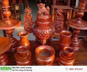 Bộ Thờ Cúng Gỗ Hương