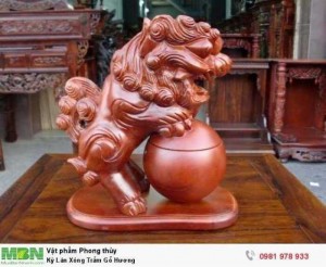 Kỳ Lân Xông Trầm Gỗ Hương