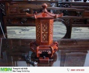 Đèn Trang Trí Gỗ Gụ