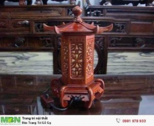 Đèn Trang Trí Gỗ Gụ