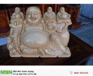 Di Lặc Ngũ Phúc Gỗ Pơ Mu