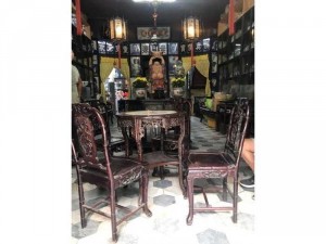 bộ bàn gỗ xưa