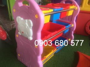 Chuyên bán kệ nhựa để đồ chơi trẻ em cho trường mầm non, lớp mẫu giáo