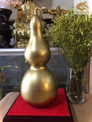 Hồ lô phong thủy bằng đồng cao 37cm