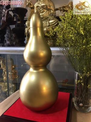 Hồ lô phong thủy bằng đồng cao 37cm