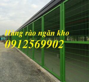 Hàng rào lưới thép-hàng rào ngăn kho-hàng rào nhà xưởng nhận sản xuất lắp đặt