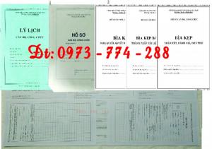 Tìm mua bộ hồ sơ cán bộ công chức