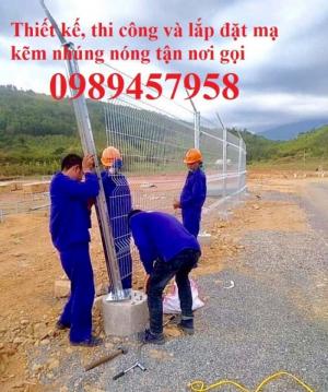 Sản xuất hàng rào mạ kẽm nhúng nóng phi 5 ô 50x50, 50x100, 50x150, 50x200 mới 100%