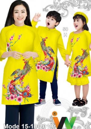 Vải May Áo dài đồng phục gia đình vải áo dài gia đình siêu đẹp
