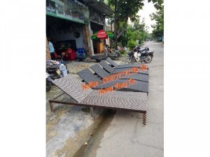 Giường tắm nắng hồ bơi nhựa giả mây