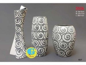 Bình hoa sứ bộ 3 bình G18
