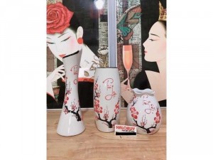 combo 3 bình hoa sứ bát tràng G17