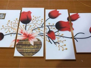 tranh vải Canvas tranh hoa tulip