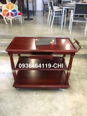 Xe dọn bát đĩa nhà hàng, xe dọn thức ăn thừa, xe đẩy phục vụ giá rẻ