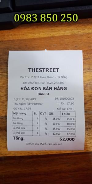 Máy tính tiền cho quán cafe giá rẻ Huế - Đà Nẵng - Quảng Nam