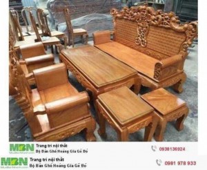 Bộ Bàn Ghế Hoàng Gia Gõ Đỏ