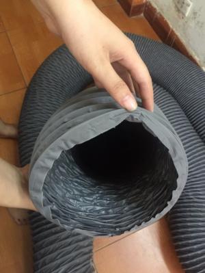 Ống gió mềm vải màu cam - ống gió màu ghi -ống gió nhôm - cách nhiệt - gió bụi - khí nóng