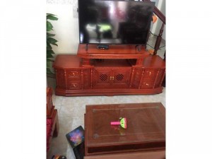 kệ tivi gỗ gõ đỏ 1m80 gỗ gõ đỏ xịn mới tinh